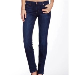 Never worn Joe’s Jeans the Cigarette Straight Leg skinny jeans dark blue size 25
